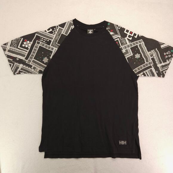 LRG Short Sleeve Crew Neck Graphic T-Shirt Mens Size Extra Large XL Black - Picture 2 of 10